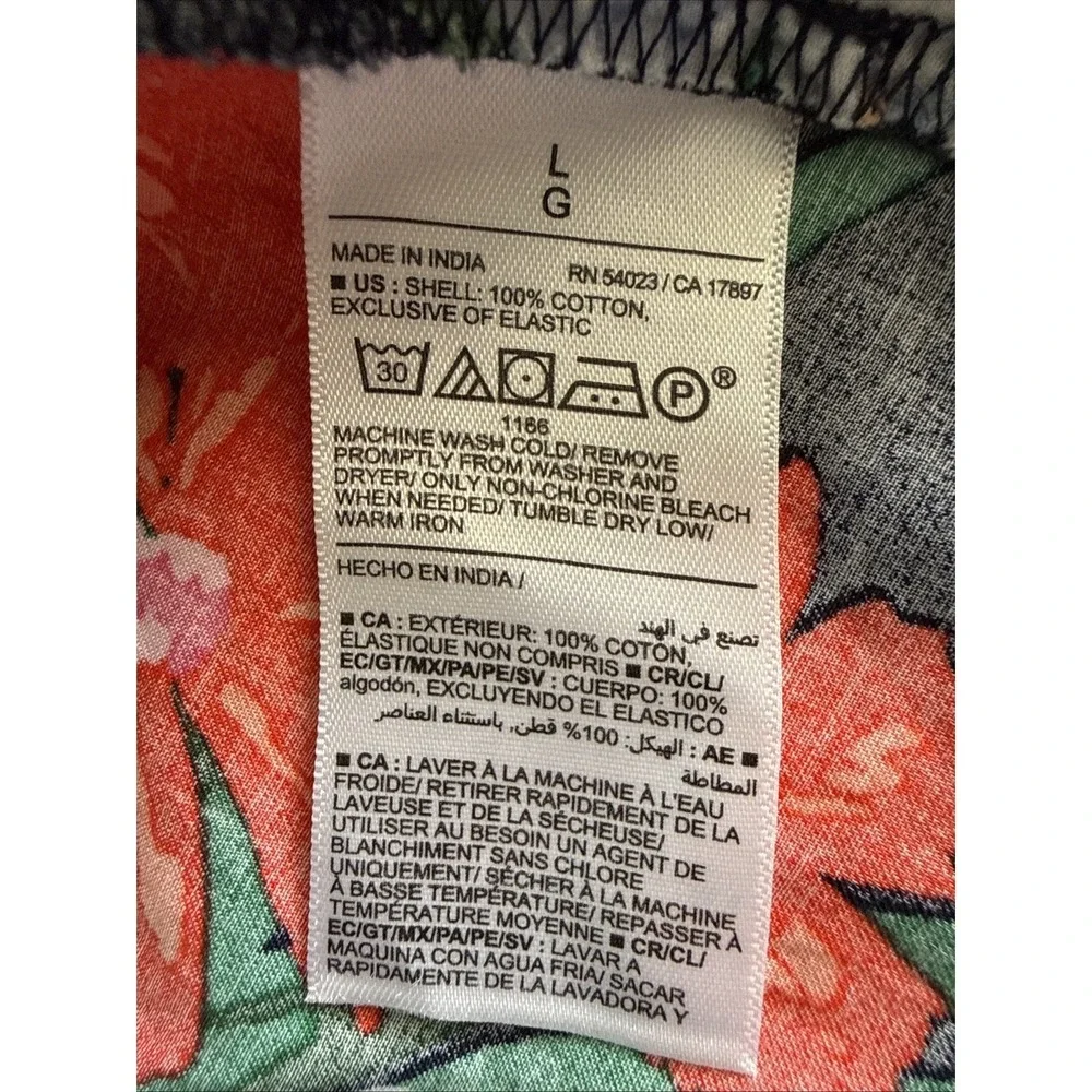 Old Navy Top‎ L Floral Milkmaid Waist Defined Smocked Romantic Garden Party